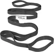 Yoga Stretching Strap for Home Workout – 10 Loop Physical Therapy Stretch Band