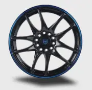 NS3 17 inch Black Blue Rim fits NISSAN QUEST 2004 - 2009