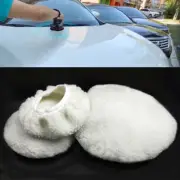 3Pcs Lambs Wool Buffing Polishing Pads Bonnets Sanding On Car Buffer Pad