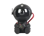 New Astronaut Starry Sky top Night Light Bedroom Sleeping Atmosphere Starry Projector Birthday Gift (Black)