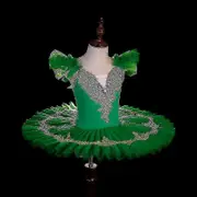 Pink Blue White Ballet Tutu Skirt Ballet Dress For Kids Child Swan Lake Costume Platter Pancake Tutu Girls Dance Ballerina Dress xi green 110cm he...