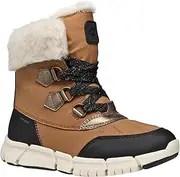 [Geox] J FLEXYPER Girl B AB Snow Boot, Whisky/Black, 11 UK Child, Whisky Black, 11 UK Child