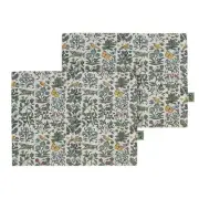 Apothecary's Garden Multicolor 15.75x12 In. Cotton Table Placemats; Set of 2