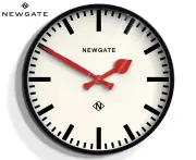 Newgate Putney Clock Black