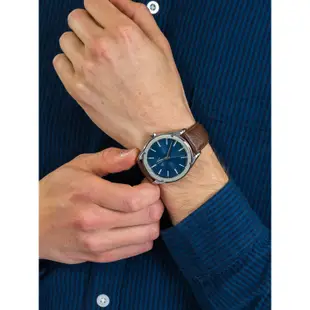 ARMANI EXCHANGE 男錶 手錶 43mm 咖啡色真皮皮帶 男錶 手錶 腕錶 AX2804 (現貨)