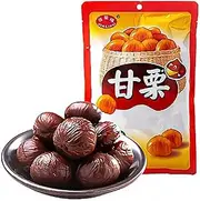 Delyco Chestnuts Whole Roasted Peeled Ready to Eat Snack Shelled Cooked Chestnuts for Snacking, Baking, Cooking 100g