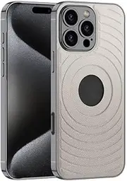 Jarttarn Case for iPhone 16 Pro (2024),Ripple Magnetic Anti-Fall Phone Case,Compatible with Wireless Charging,Ultra-Thin Protective Back Cover (Gray)