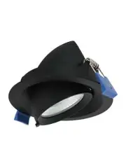 City III LED Recessed Gimble CCT 92mm Cut Out Downlight in Black