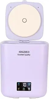 Portable Washing Machine, Automatic Washing Machine & Spin Dryer, 7L High Capacity Small Washer, Deep Cleaning, Energy & Water Efficient for Underwear, Baby Clothes (Purple)