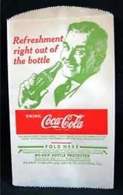 Coca Cola Refreshment Right Out Of Bottle Drink Coke No Drip Bottle Protector