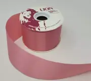 Lion Offray Mauve Pink Satin Acetate Craft Ribbon 2-5/8" x 50 YDS Roll # 40