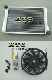 3Row Radiator +Fan For MG Midget Austin HEALEY Sprite 1275 67-1974 MT Crossflow (for: MG)