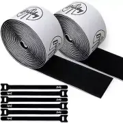 Pedalboard Grip Kit - 10 Feet of Black Hook & Loop Plus 6 Reusable Cable Ties