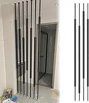 Room Divider Wall Separator, Indoor Partition Screen Column for Home Office - 5/8/10pcs, Metal Slats Modern Separation Column, Room Devider Post(8pcs,195cm/77in/6.4ft)