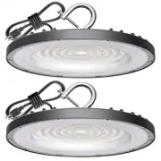 UFO LED High Bay Light 150W, 21000lm (600W MH/HPS Equiv.), 5000K 2 Pack