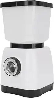 6000mAh Hand Crank Camping Lantern, IPX7 Waterproof Rechargeable LED Dual Lights, Power Bank, 22H Runtime, Emergency Light for Power Outages, Campsites, Emergencies (White)