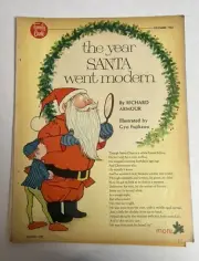 December 1963 Print Ad The Year Santa Went Modern Family Circle Magazine