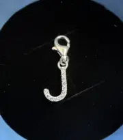Thomas Sabo Charm pendant letter J with white stones silver