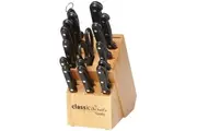 17 piece Knife Block Set Chef's Tools Knives Kitchen Classica Professional