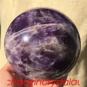 2.94LB Natural dreamy amethyst ball quartz crystal sphere reiki healing XQ292