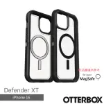 【OTTERBOX】IPHONE 16 6.1吋 DEFENDER XT 防禦者系列保護殼-黑透(支援MAGSAFE)