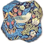 Pimpernel Strawberry Thief Blue Coasters, Set of 6