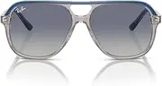 [Ray-Ban] JUNIOR BILL RJ 9096S JUNIOR Transparent Blue Grey/Light Grey Shaded 52/13/130 junior Sunglasses