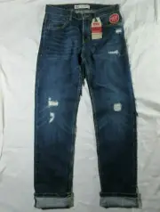 LEVIS 502 Regular Taper Men's Boys Jeans 16 Regular 28 x 31.5* Factory Distress