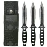 SICUT Throwing Knives with Nylon Sheath (3 Pack)