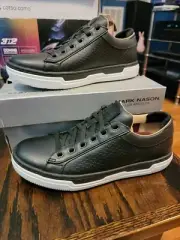 Mark Nason Mens Kinney Leather Sneakers Black Size 8 EU 41