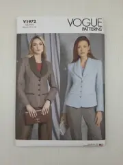 Vogue Sewing Pattern 1972 V1972 Misses Jacket in 2 styles Size 6-14 NEW