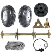 810mm Rear Axle Kit 7" Wheels Sprocket 3 Stud Hub Trike ATV Quad Buggy