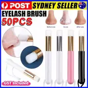 50PCS Eyelash Cleaning Brush Lash Shampoo Brush for Eyelash Extensions Peel Off