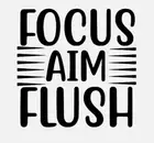 Focus Aim Flush Vinyl Decal Sticker For Home Bathroom Wall Decor Choice a975