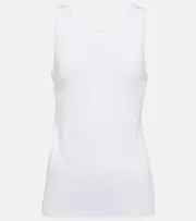 [The Row] The Row Frankie cotton jersey tank top AU 14 white