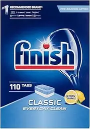 4 x FINISH PK110 POWERBALL DISHWASHING TABLETS CLASSIC LEMON SPARKLE