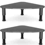 2 Pack Computer Monitor Riser | Triangle Save Space Desktop Corner Stand for ...