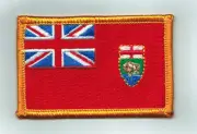MANITOBA CANADA CANADIAN PROVINCE FLAG PATCHES PATCH BADGE IRON EMBROIDERED