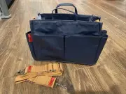 Brand New Storksak Stork Sak Blue Diaper Bag Insert With Strap