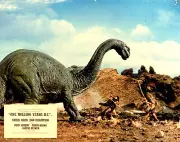 1966‘s ONE MILLION YEARS B.C. deleted Brontosaurus scene color 6x8 photo