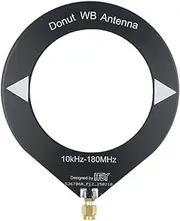 ZGUZMCMK Mini Loop Antenna Replacement Donut Antenna Full Band Coverage Antennas 10KHz-180MHz, Black