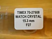 TIMEX - F27 - 70-27908 - 15.3 mm Round Watch Crystal Factory Replacement Repair