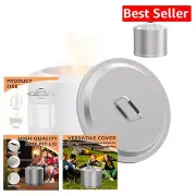 Stainless Steel Fire Pit Lid for Solo Stove Yukon 27" - Dual Function Tabletop