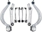 Auto Parts Car Front Suspension Parts 8 Pcs Control Arms Kit Ball Joint Assembly Compatible For A4 8W0 A4L B9 8W0407151A 8W0407694A