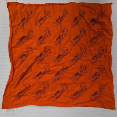NLL Buffalo Bandits Lacrosse Head Neck Bandana Scarf HANDKERCHIEF Wrap Orange