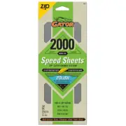 Aluminext Speed Sheets 3-2/3 In X 9In 2000 Grit Very Fine Hook & Loop Sand Paper