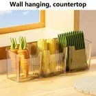 Scallion Container Punch Free Keep Tidy Garlic Storage Case Kitchen Countertop