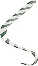MOBUTOFU Christmas Stocking Holder Metal Hook Striped Design for Mantle and Fireplace Xmas Decoration for Stockings and Ornaments Display