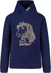 [SALT AND PEPPER] Girls Sweat Emb Sequins Horse Baby and Toddler T-Shirt Set