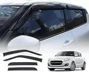 OAD4X4 Weathershields Compatible with Suzuki Swift AZ Series/AZ Series Ⅱ 2017-onwards, Weather Shields Window Visors Wind Deflectors Sun Rain Guard 4PCS Set